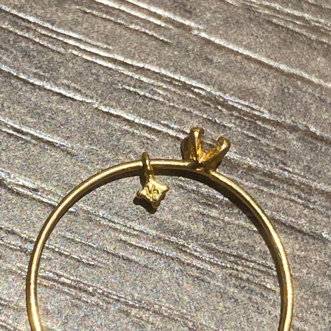 最終価格 little emblem ダイヤ ルビー K18 リング