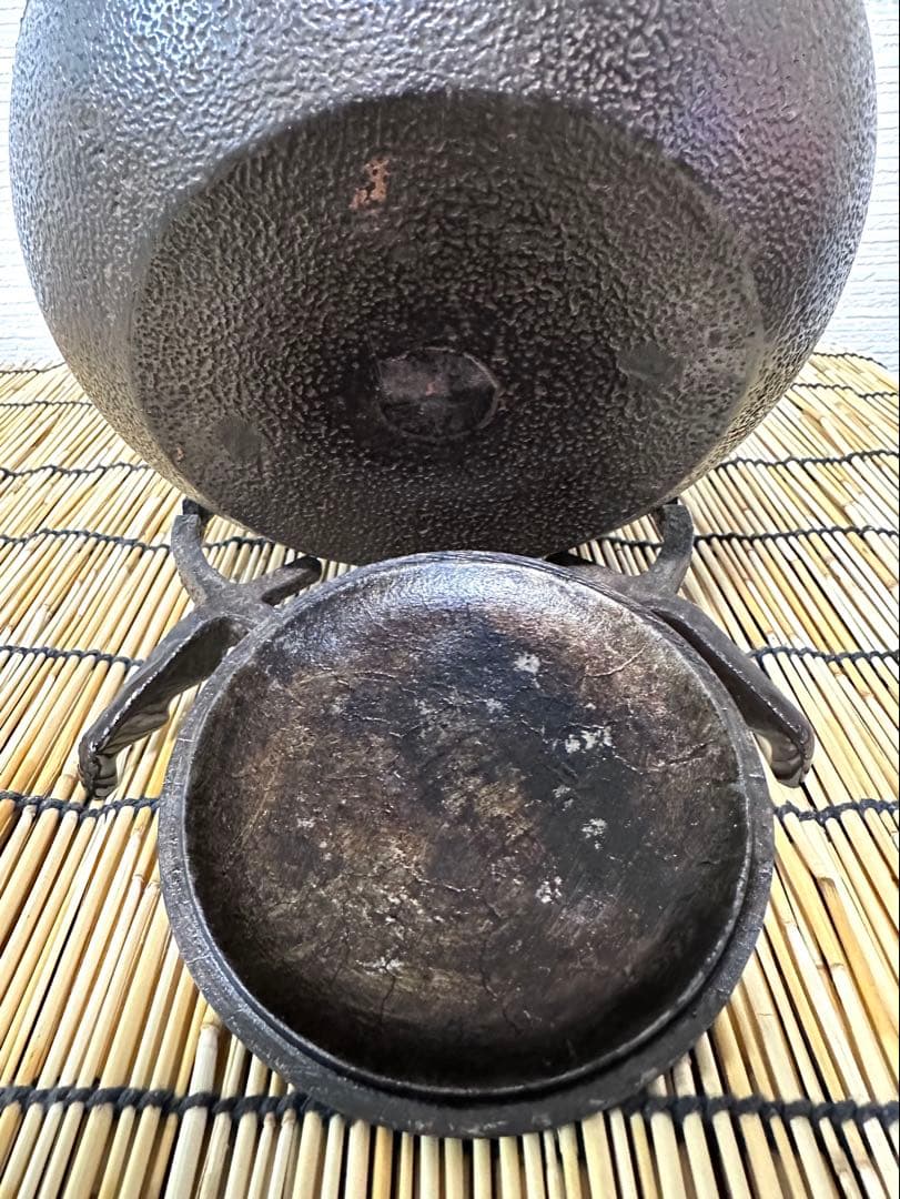 未使用品 南部松雲堂造 15型アラレ 鉄瓶 南部鉄瓶 南部鉄器 鉄瓶