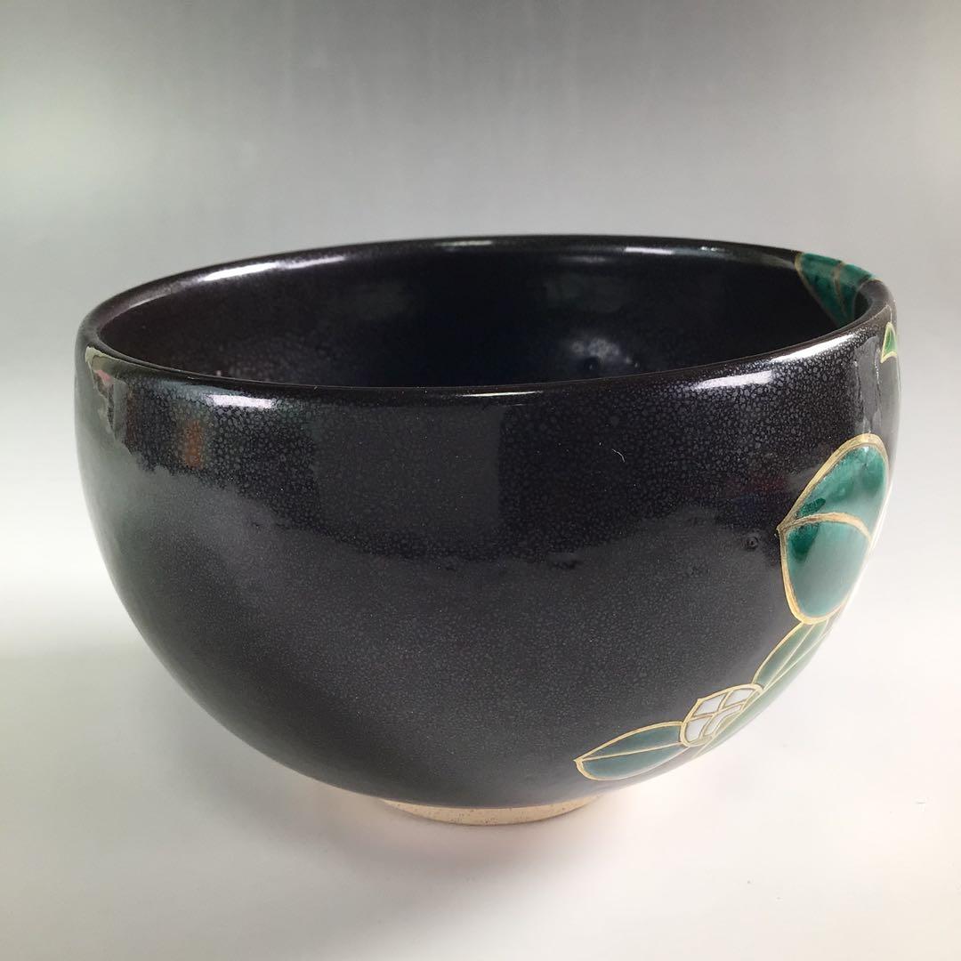 R402 茶碗 『中村源水造』『大徳寺 小野澤寛海箱書』『宗旦椿』 共