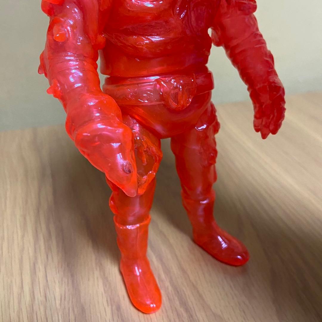 ヤモマーク　キノコ汁男 クリアオレンジ成型 未塗装 ソフビ 5415