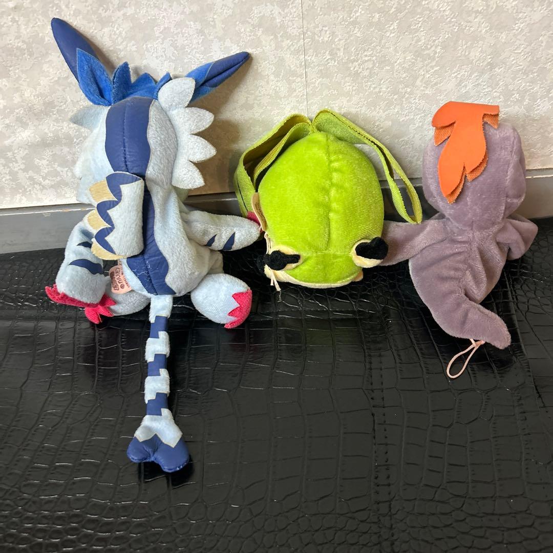 くたキャラ デジモン ガルルモン タネモン プカモン 3種＋くるりん