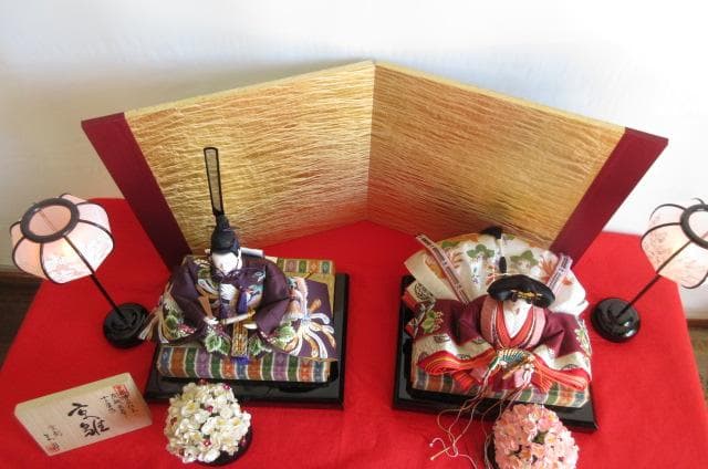 プロフ必読お願いします 　お値下げ　20万円相当　京雛人形　　朱月　親王飾