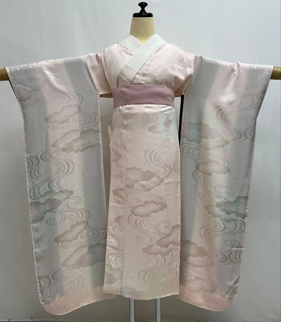 振り袖 フルセット 別誂長襦袢 ガード加工 金彩加工 刺繍入り 絞り入り 674