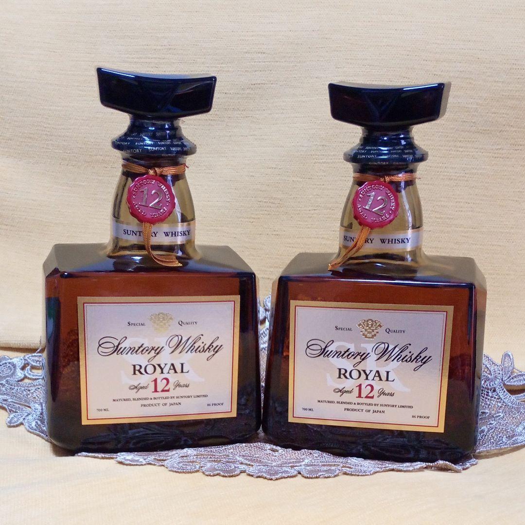 サントリーウイスキーローヤル12年2本セット アウトレット 価