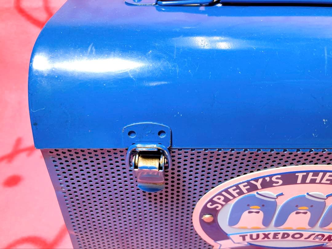 サンリオ 当時物 タキシードサム 金属製 ツールボックス 小物入れ 収納 工具箱