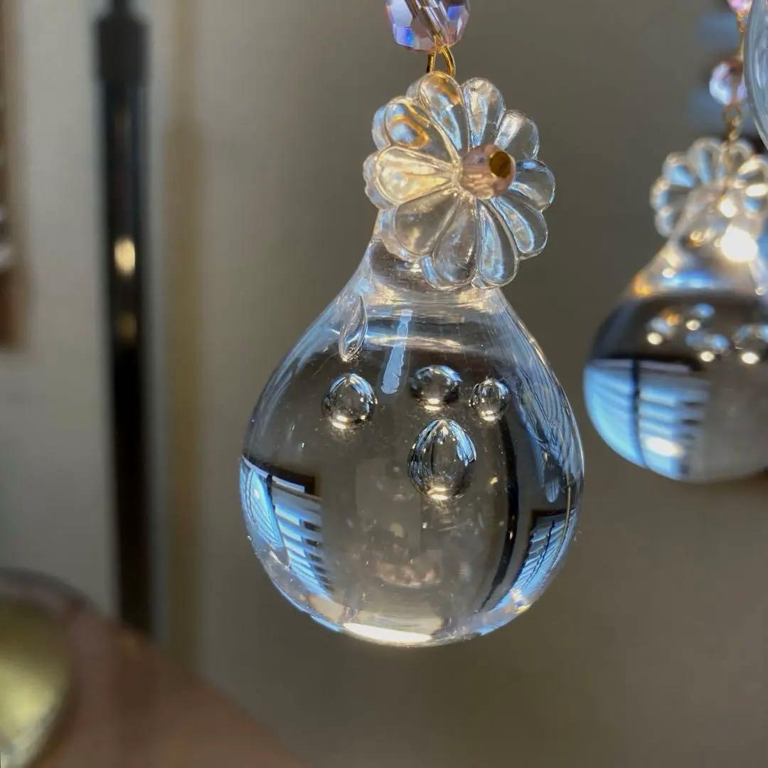 ミニシャンデリア（雫）1920年 フランス アンティーク ランプシェード