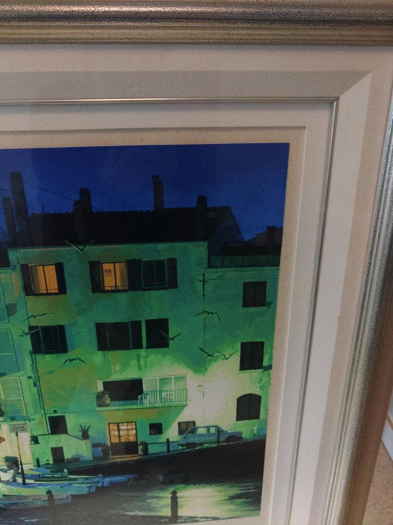 シルクスクリーンの版画で笹倉鉄平が制作した絵「雨あがり」をご購入