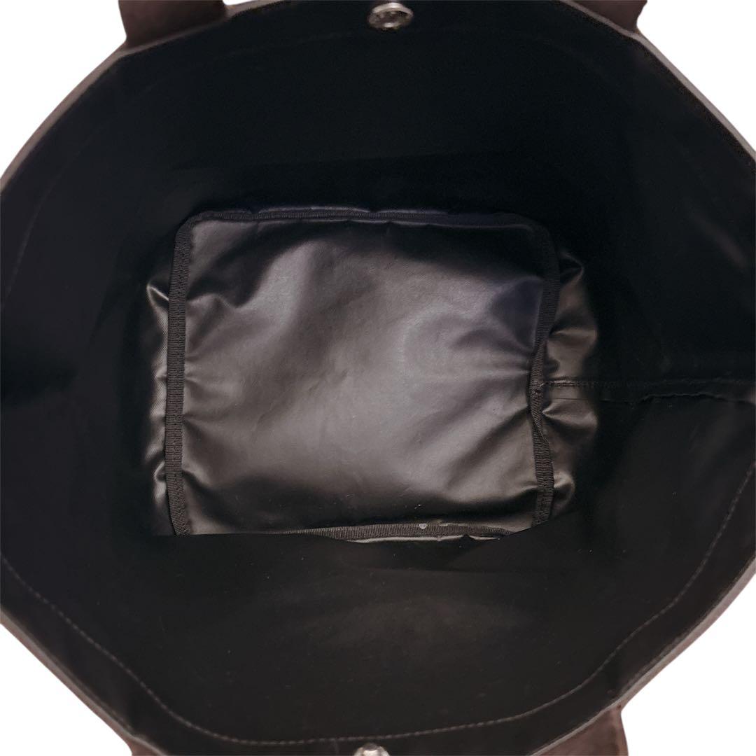 ✨美品✨ エルベシャプリエ　707c モカ ノワール 舟形トート