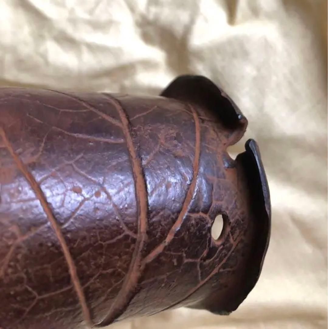 蓋置 一葉 須賀月真氏作 共箱入