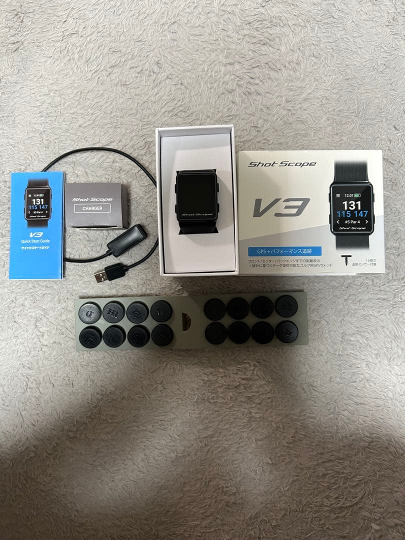 Shot Scope V3 GPSウォッチ Amazon.co.jp: ショットスコープ Shot Scope V3 ブラック ウォッチ