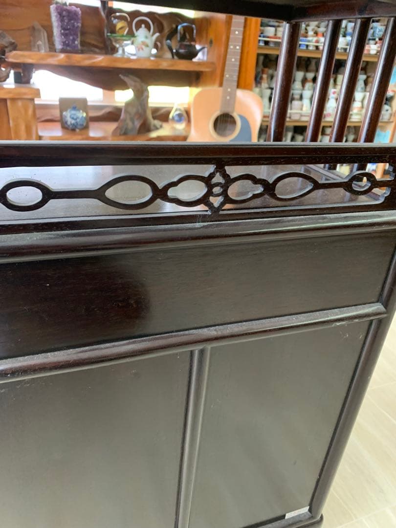 唐木茶箪笥 アンティーク 収納家具 茶箪笥