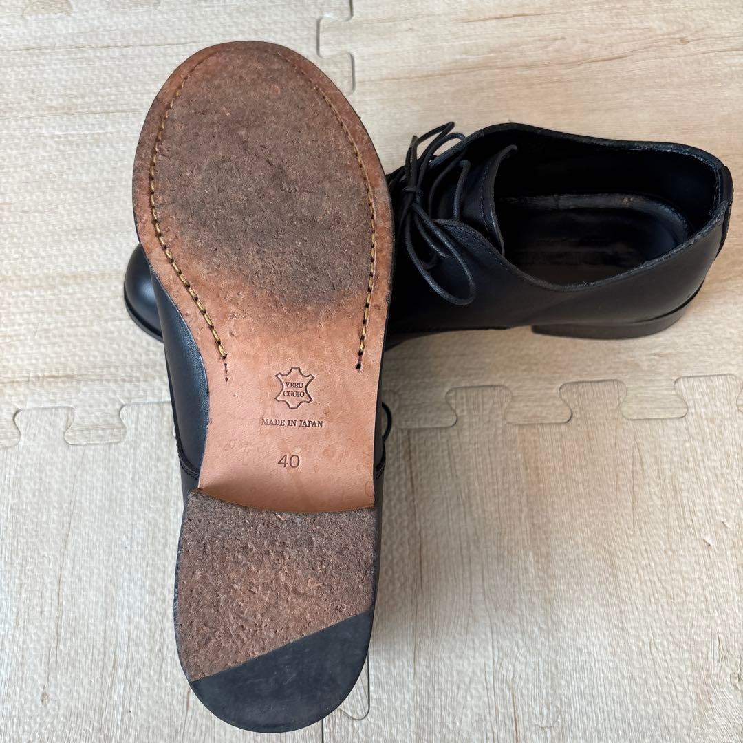 PADRON ブラック ドレスシューズ