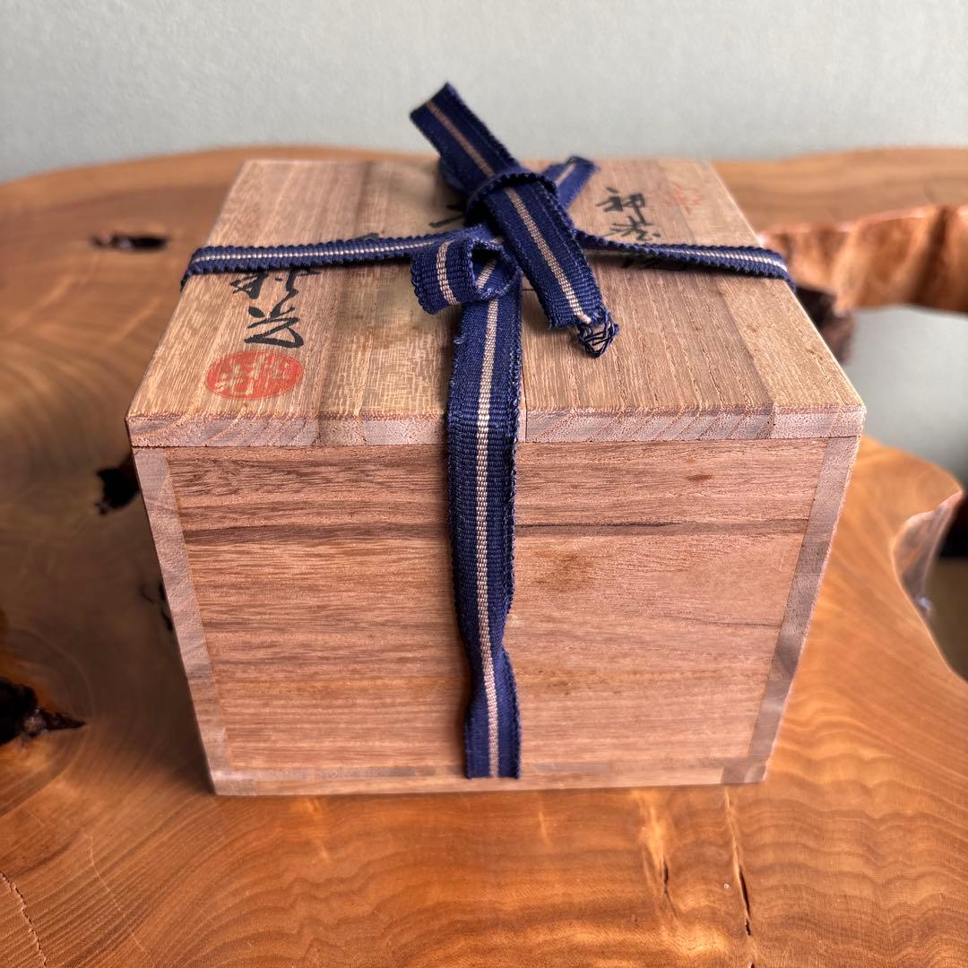 神懸焼 谷元秋光造 抹茶碗 茶道具 共箱 - メルカリ