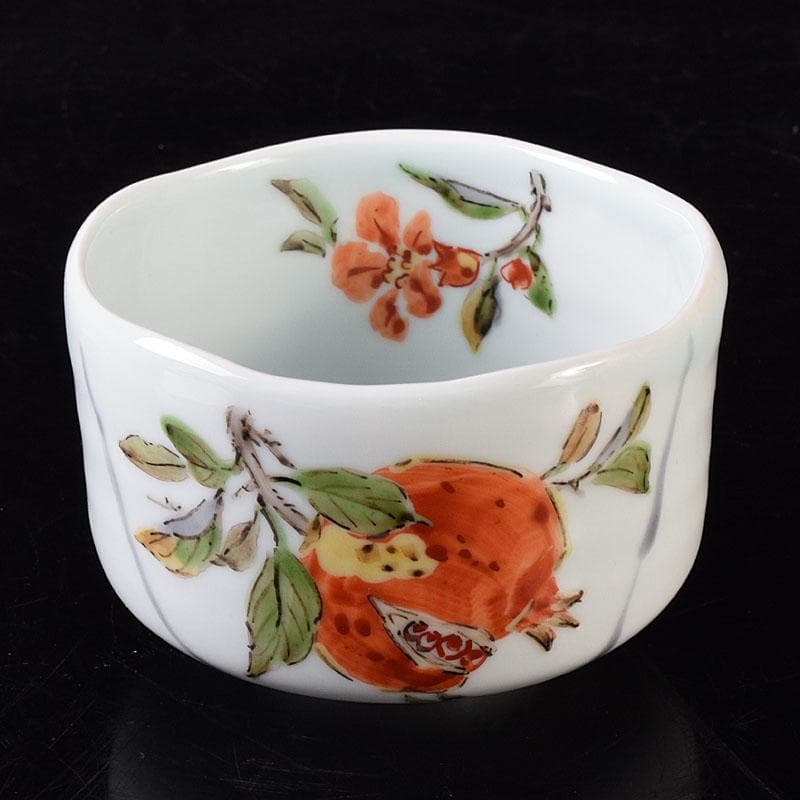 茶道具 森恵子作 色絵 柘榴文 茶碗 共箱 M R7999 - メルカリ