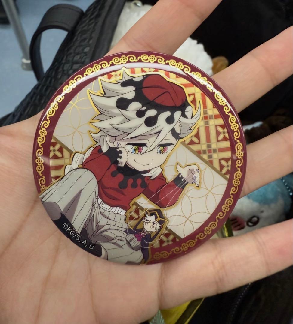 鬼滅の刃 中国限定 非遺 童磨 缶バッジ、アクリルチケット セット