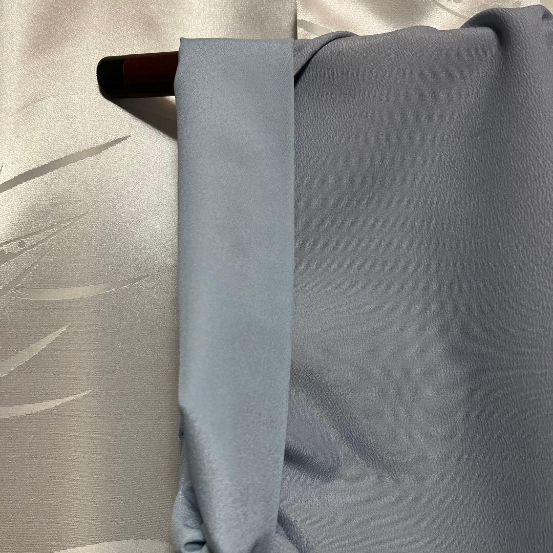 胴抜き】洗える着物 訪問着 グレイッシュな水色 レディース