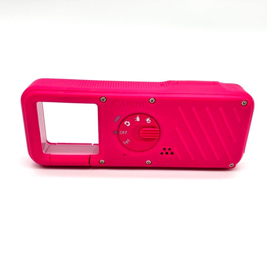 防水カメラ Canon iNSPIC REC FV-100 アソビカメラ　ピンク