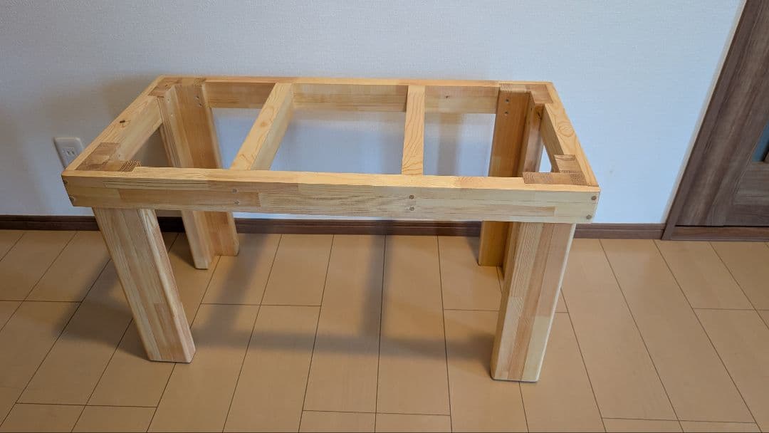 アカシア集成材15ミリ幅120縦50奥行50蜜蝋オイル仕上げ！