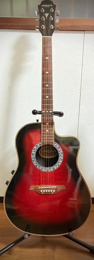 Y USED エレアコ ギター ARIA AMB-35 電池不要 アリア レッド - メルカリ
