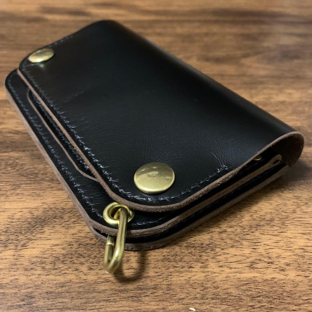 トラッカーウォレット　2層　ミドル　horseleather 素仕上げ
