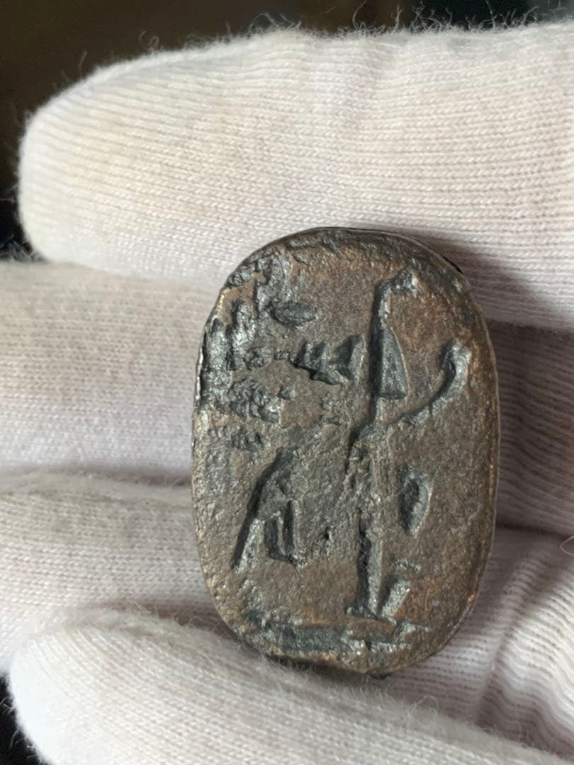 古代エジプト 副葬品 銅製スカラベ ファイアン ガンダーラ