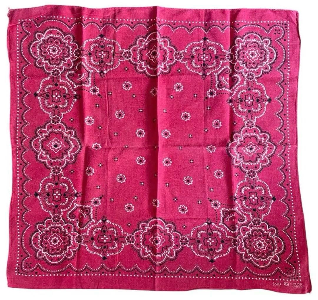 50s〜ビンテージバンダナ3枚SET｜雷柄・花柄・下鼻