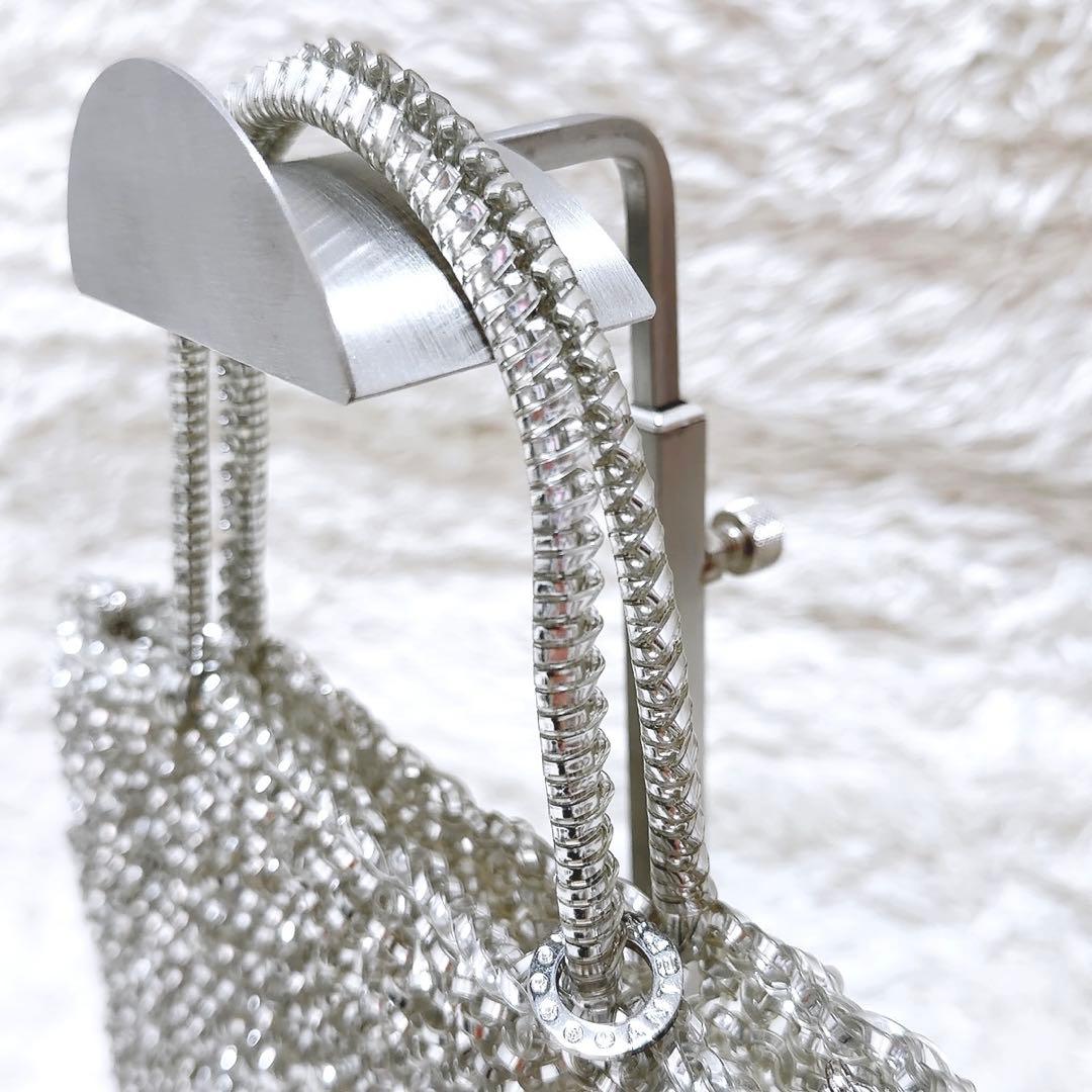 美品✨アンテプリマ　ワイヤーバッグ　スタンダード　スクエア ミディアム　シルバー