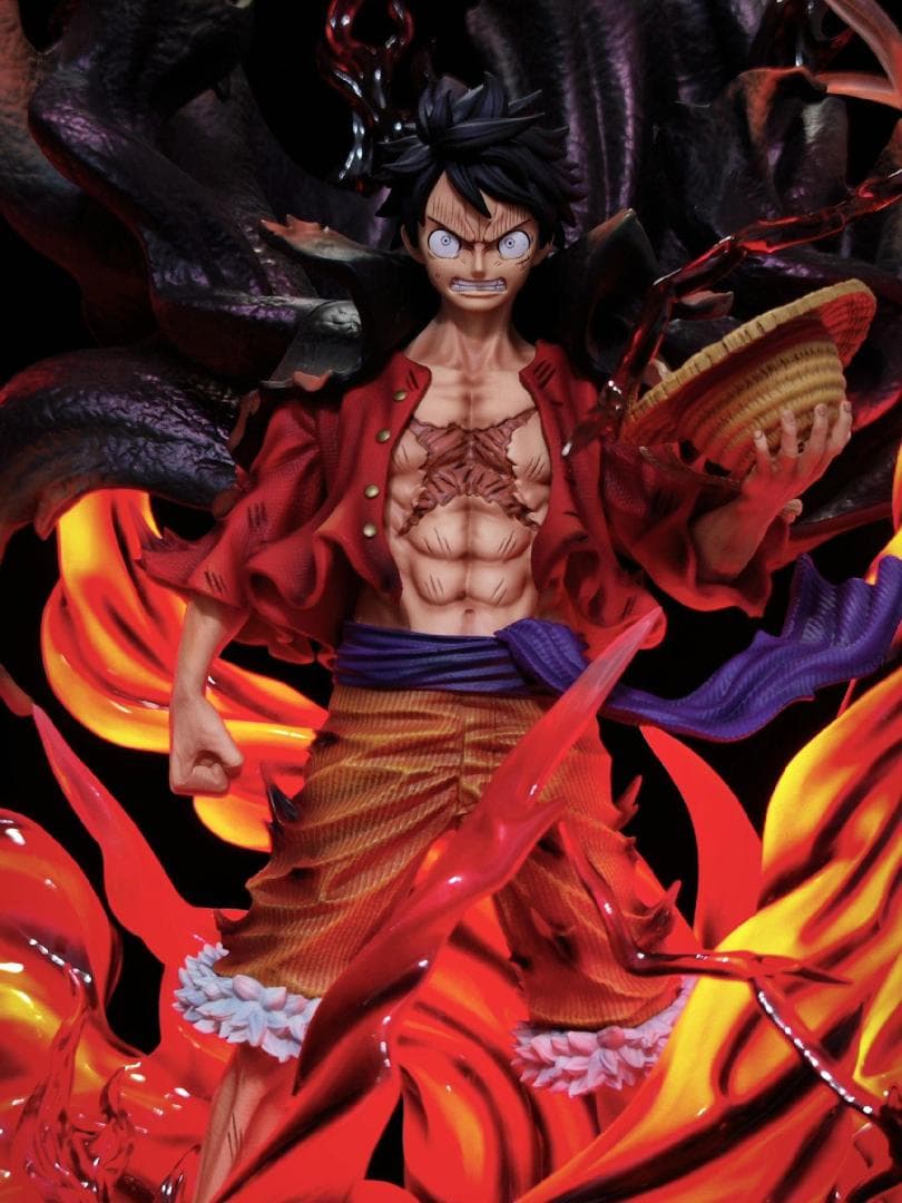 ワンピース 覇王色の覇気 新四皇 ルフィ ガレージキット フィギュア