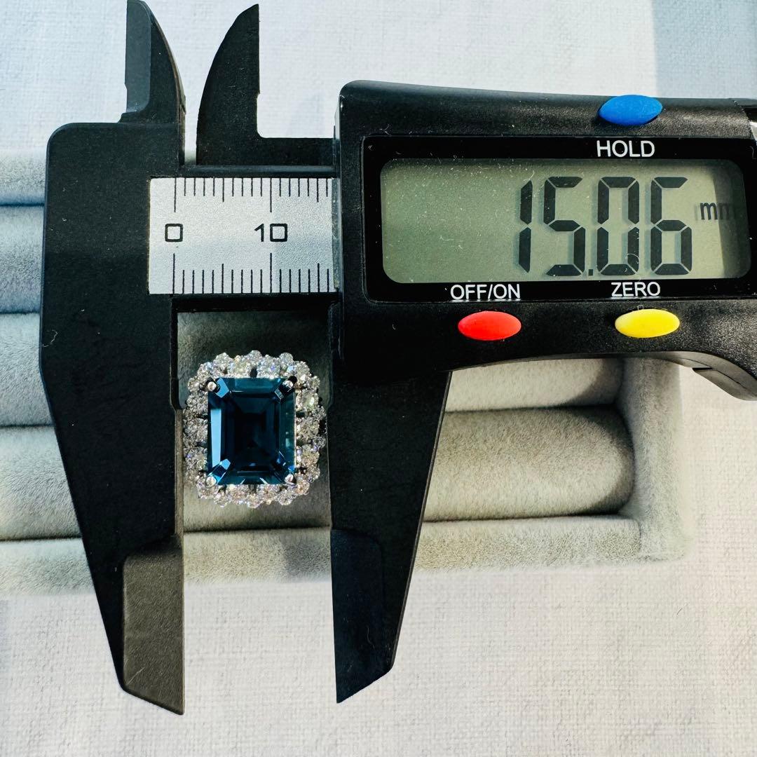 専用です☆PTロンドンブルートパーズリング　BT:5.17ct D:1.18ct