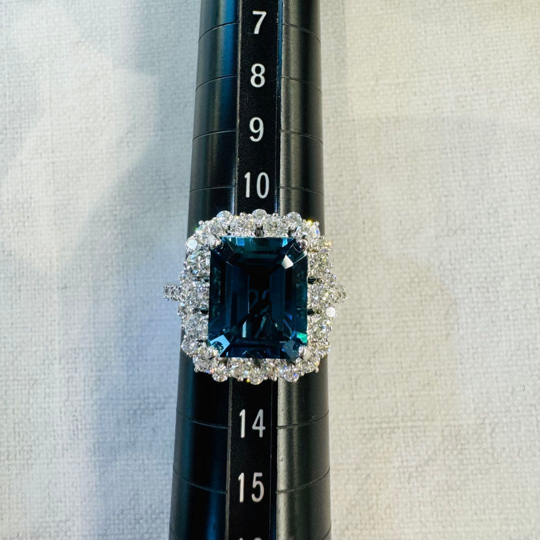 専用です☆PTロンドンブルートパーズリング　BT:5.17ct D:1.18ct