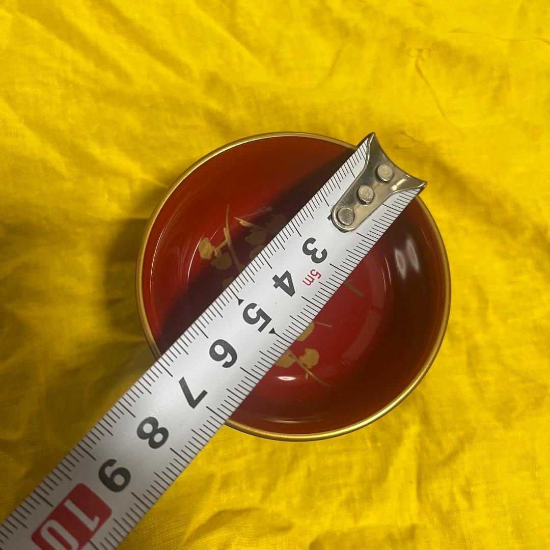 輪島塗 慶塚 酒盃 五種 松竹梅 漆塗 酒器