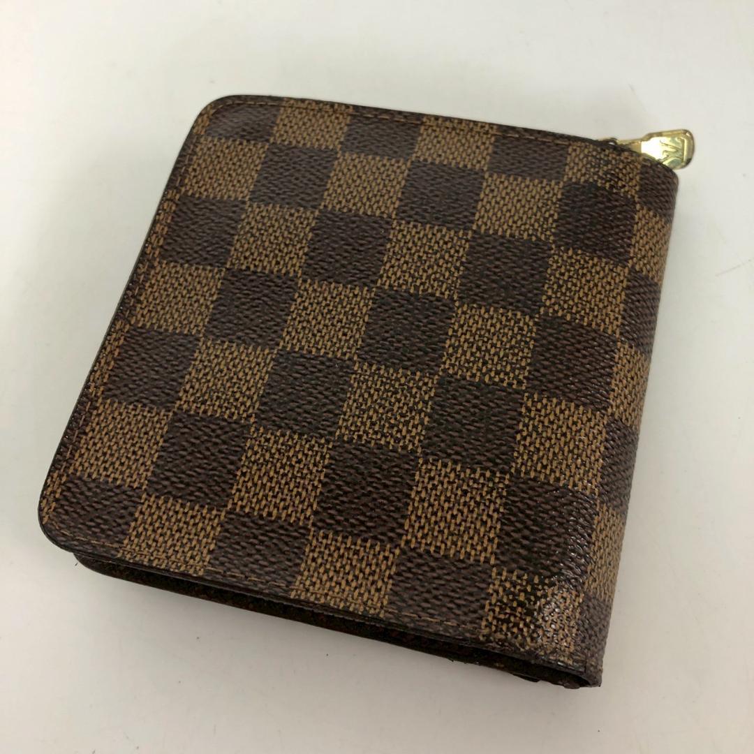LOUIS VUITTON ルイヴィトン ダミエ コンパクトジップ 二つ折り財布