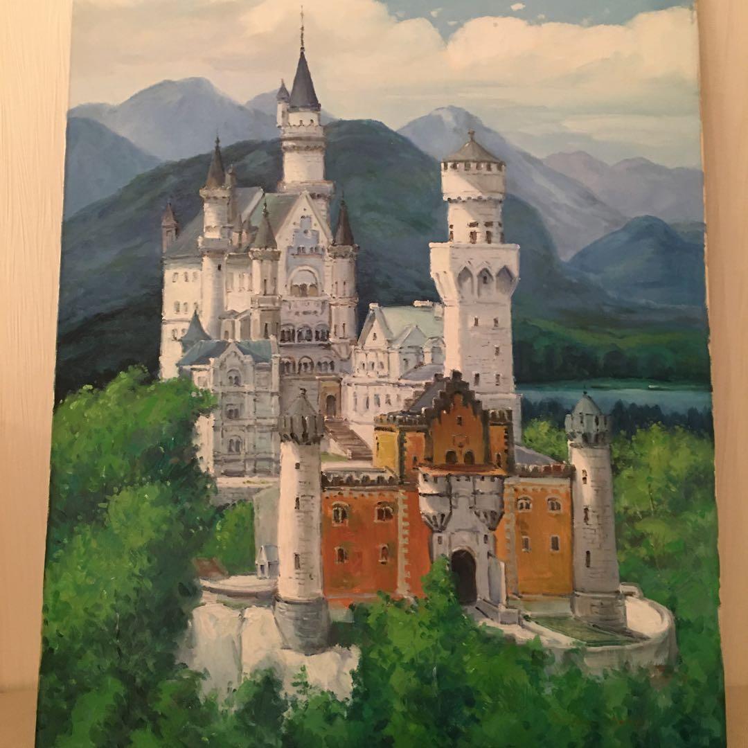 ヨーロッパ絵画 油絵手書き