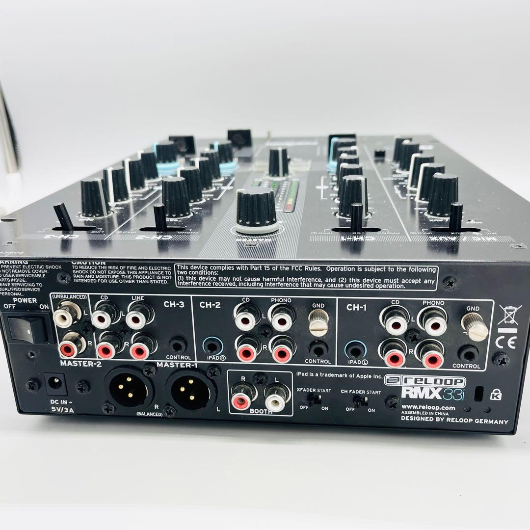 Reloop RMX-33i DJミキサー 3チャンネル リループ