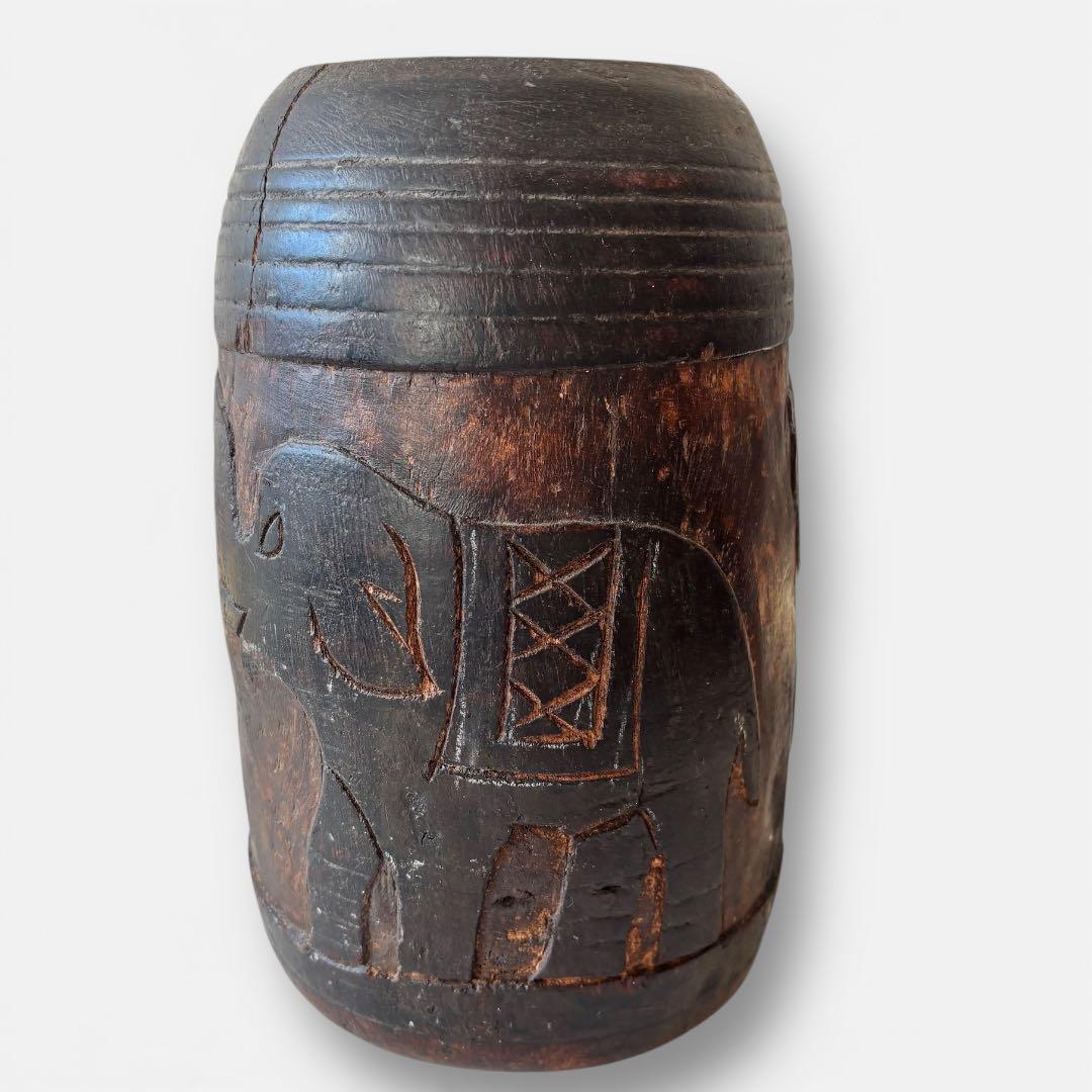 民藝・プリミティブ】古木 くり抜き 木鉢 木桶 花器含む 6点セット