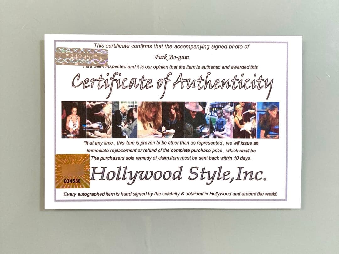 セール中…パク・ボゴム直筆サイン入り2Lサイズ写真…ボーイフレンド…