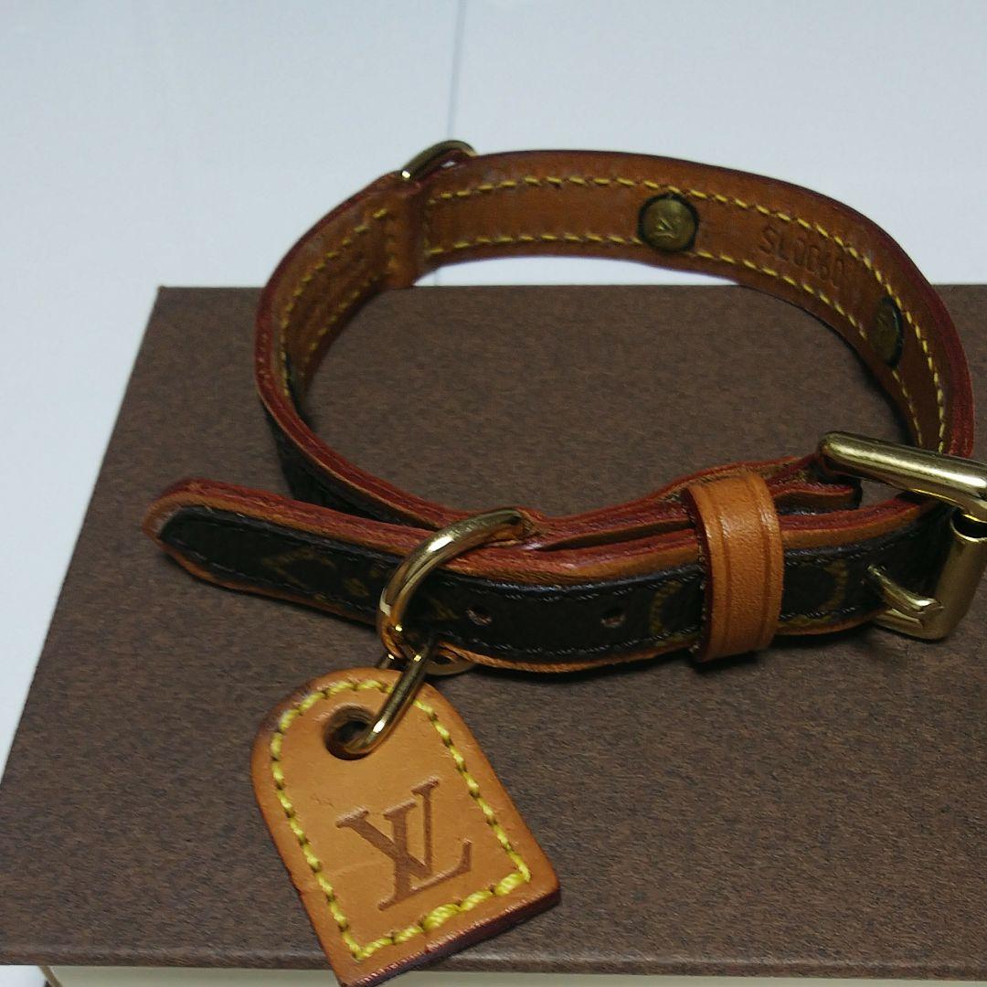 687 ルイヴィトン モノグラム ペット用首輪 コリエバクスター 犬 猫