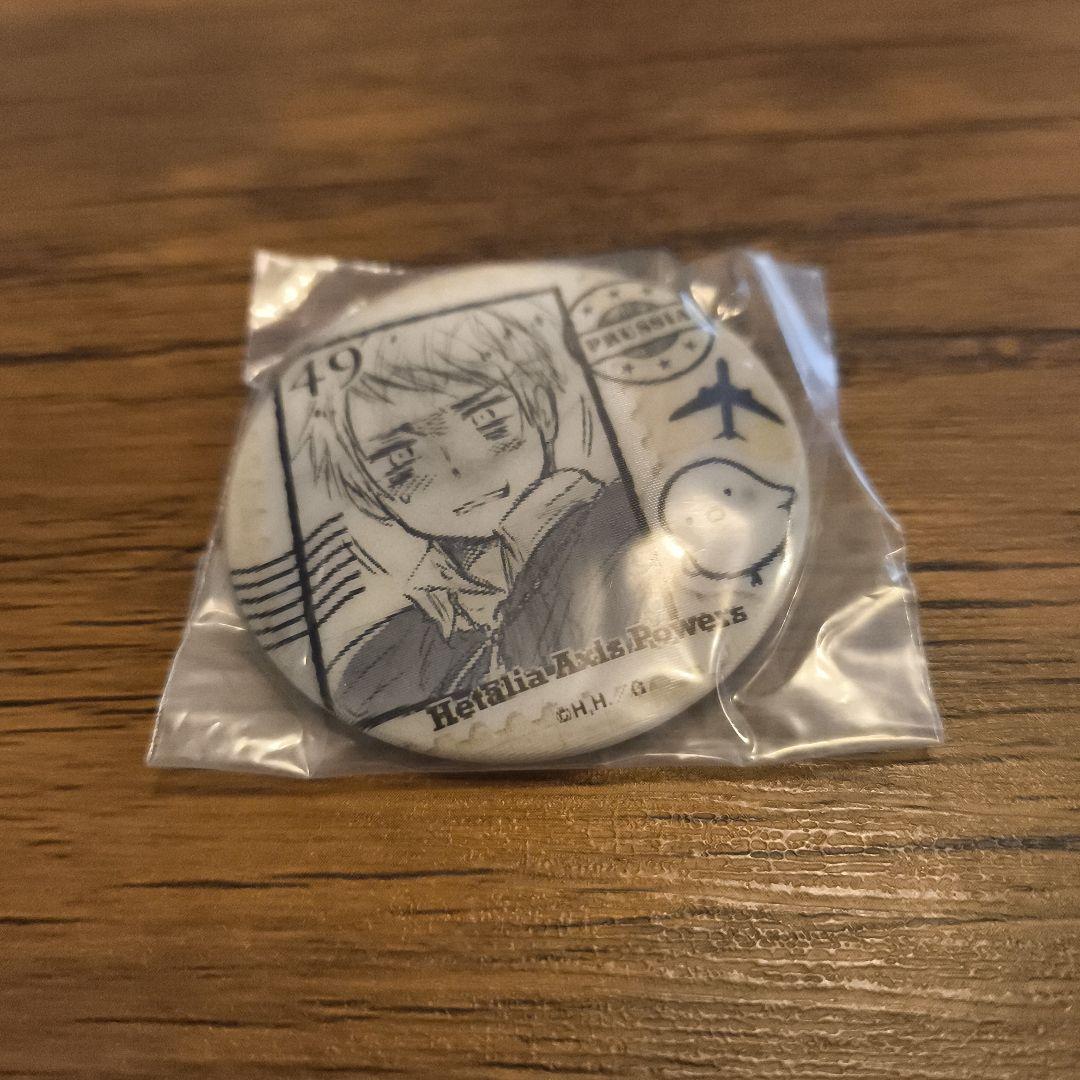 ヘタリア チェンジング缶バッジ　プロイセン② ヘタリア チェンジング缶バッジ プロイセン 愉快な仲間たちだよっ