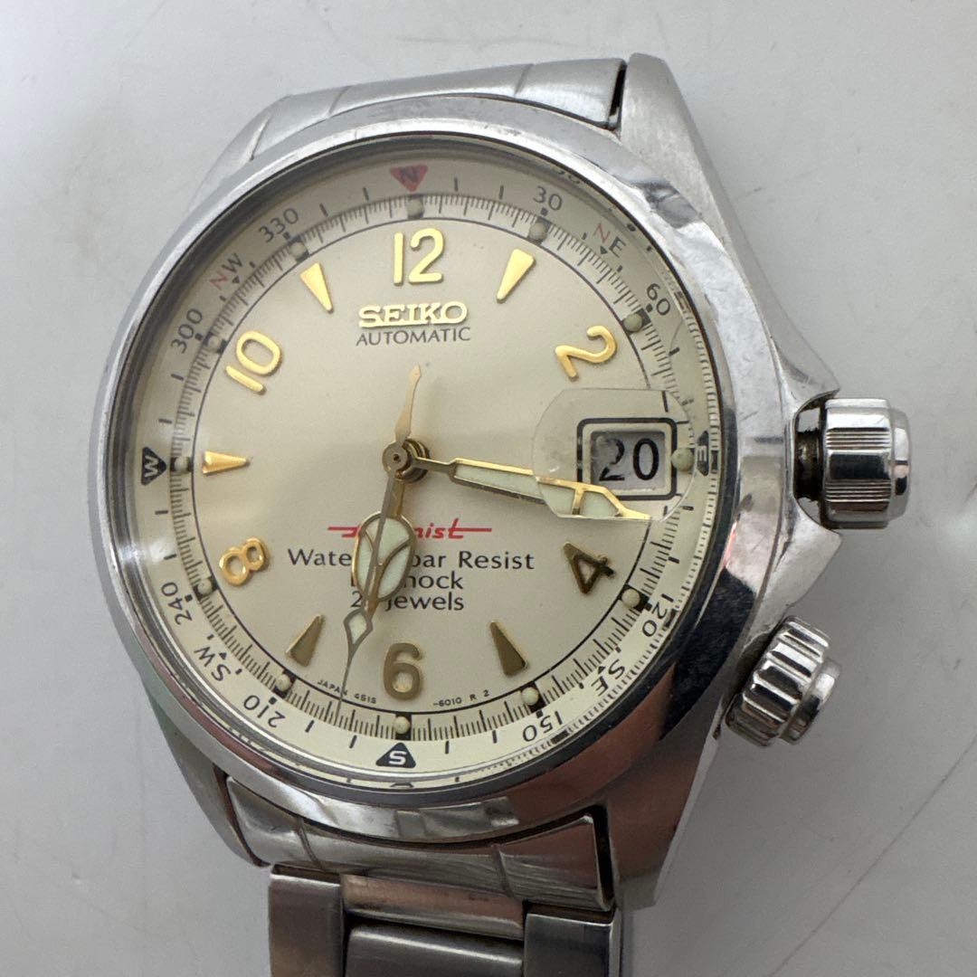 【希少品】SEIKO セイコーアルピニスト 4S15 SCVF 白文字盤 廃盤