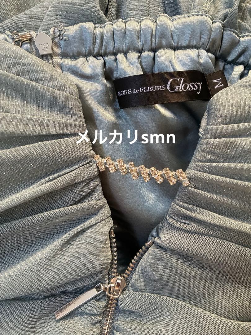 robe de fleurs glossy ドレス　M ブルー　シュガー