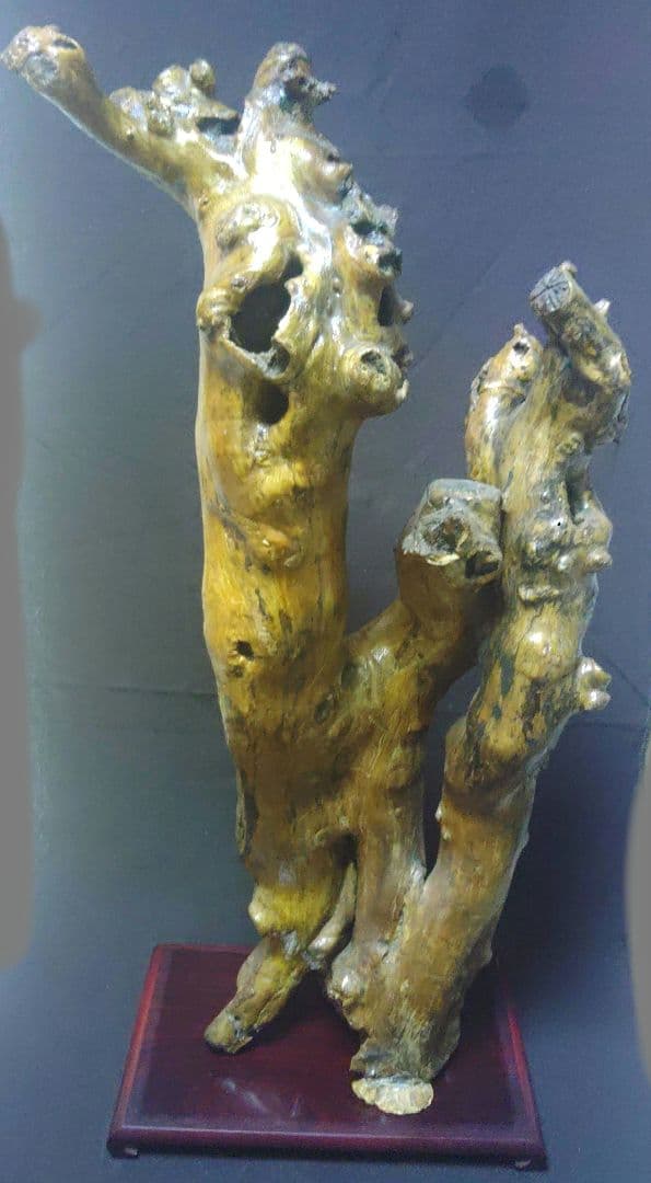 天然木 オブジェ 流木アート 大型 飾り台 置物 花台 店舗 高さ約79cm