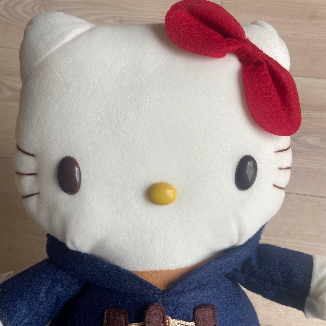 サンリオ　ハローキティ BIGぬいぐるみ　ダッフルコート　マスコット　平成レトロ