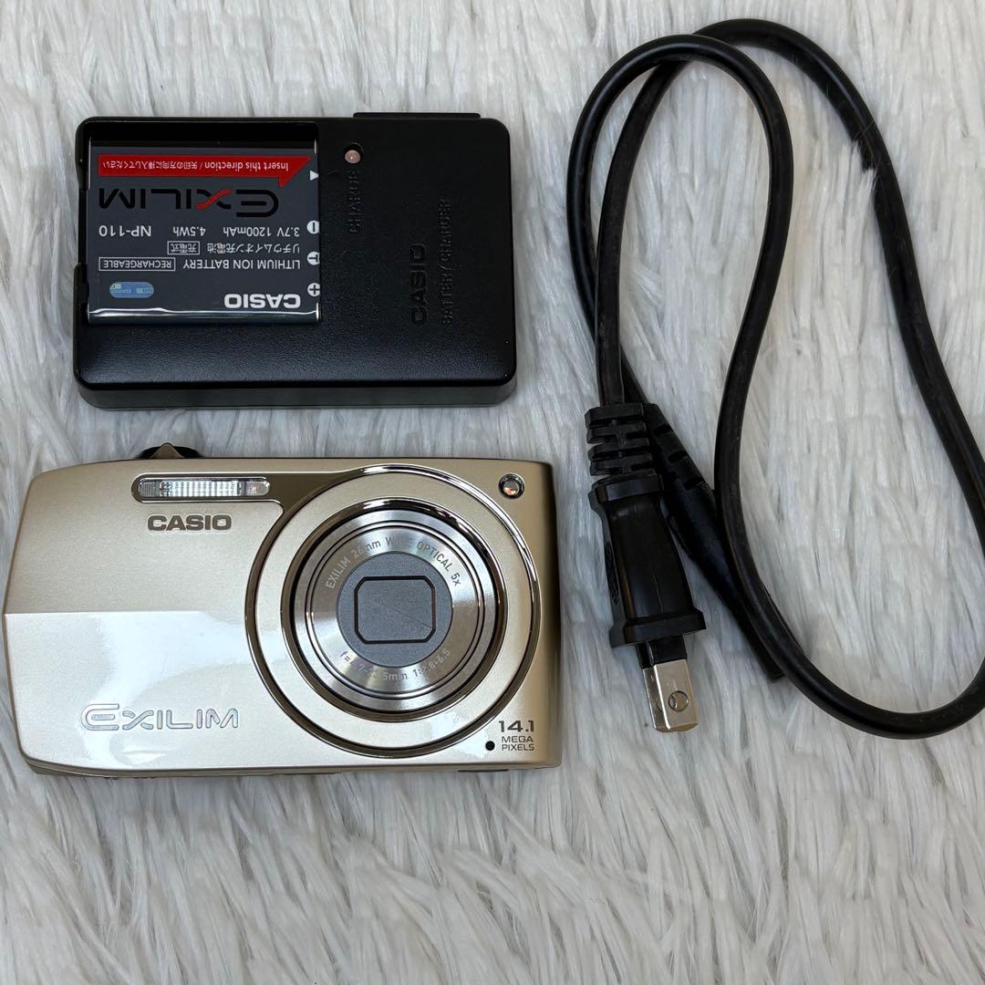 CASIO カメラ EX-Z2300 充電器 ゴールド コンデジ 動作品 - メルカリ