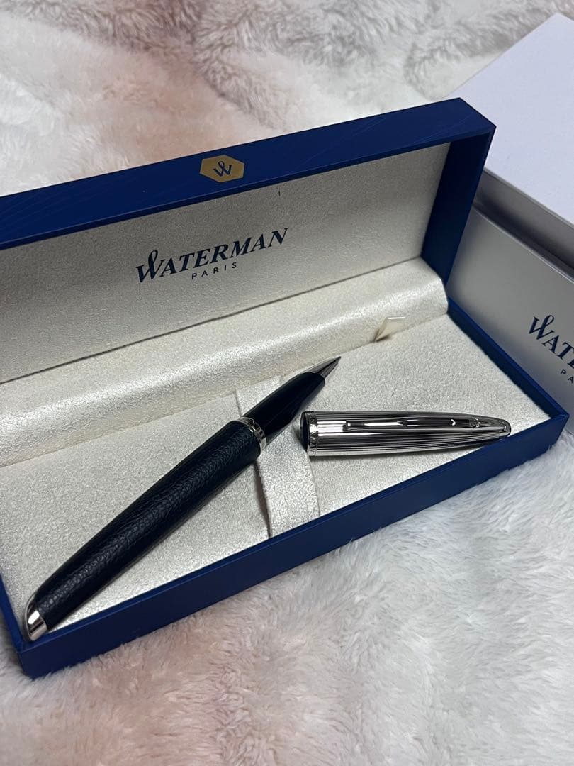☆廃番 新品未使用 ウォーターマン ブラックレザーCT SE ボールペン