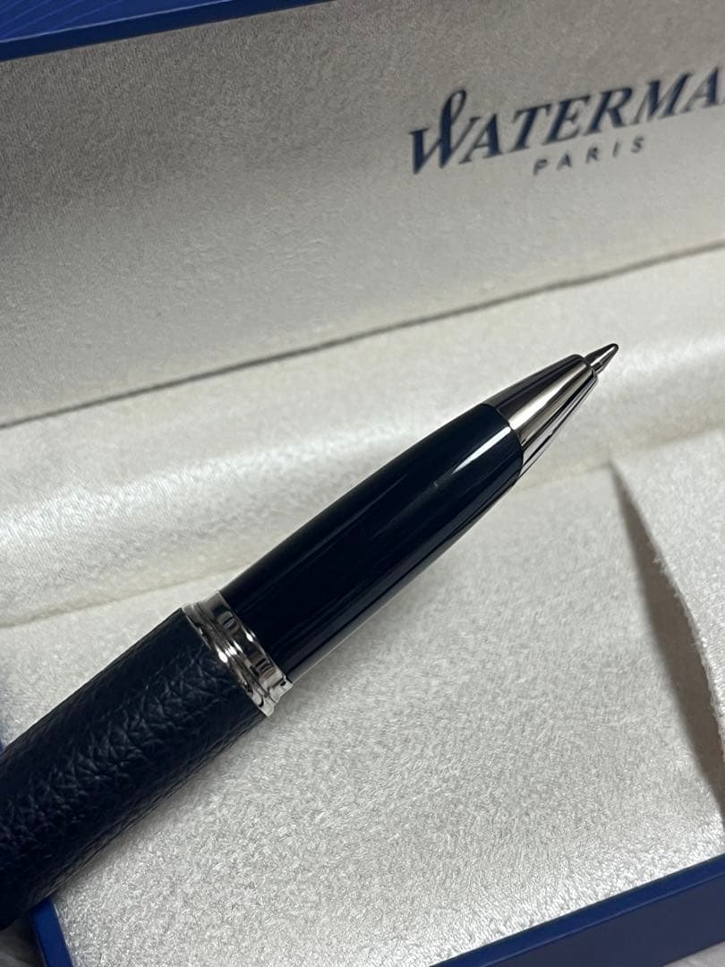 ☆廃番 新品未使用 ウォーターマン ブラックレザーCT SE ボールペン