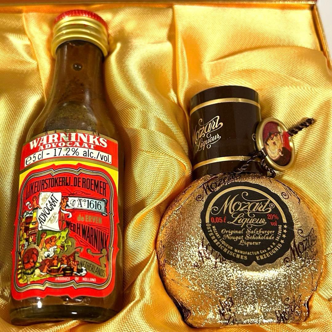 昭和レトロ]ミニチュア瓶 ウイスキー特級・ブランデー特級・リキュール