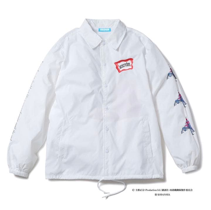 アイスクリーム 攻殻機動隊 コーチジャケット 白