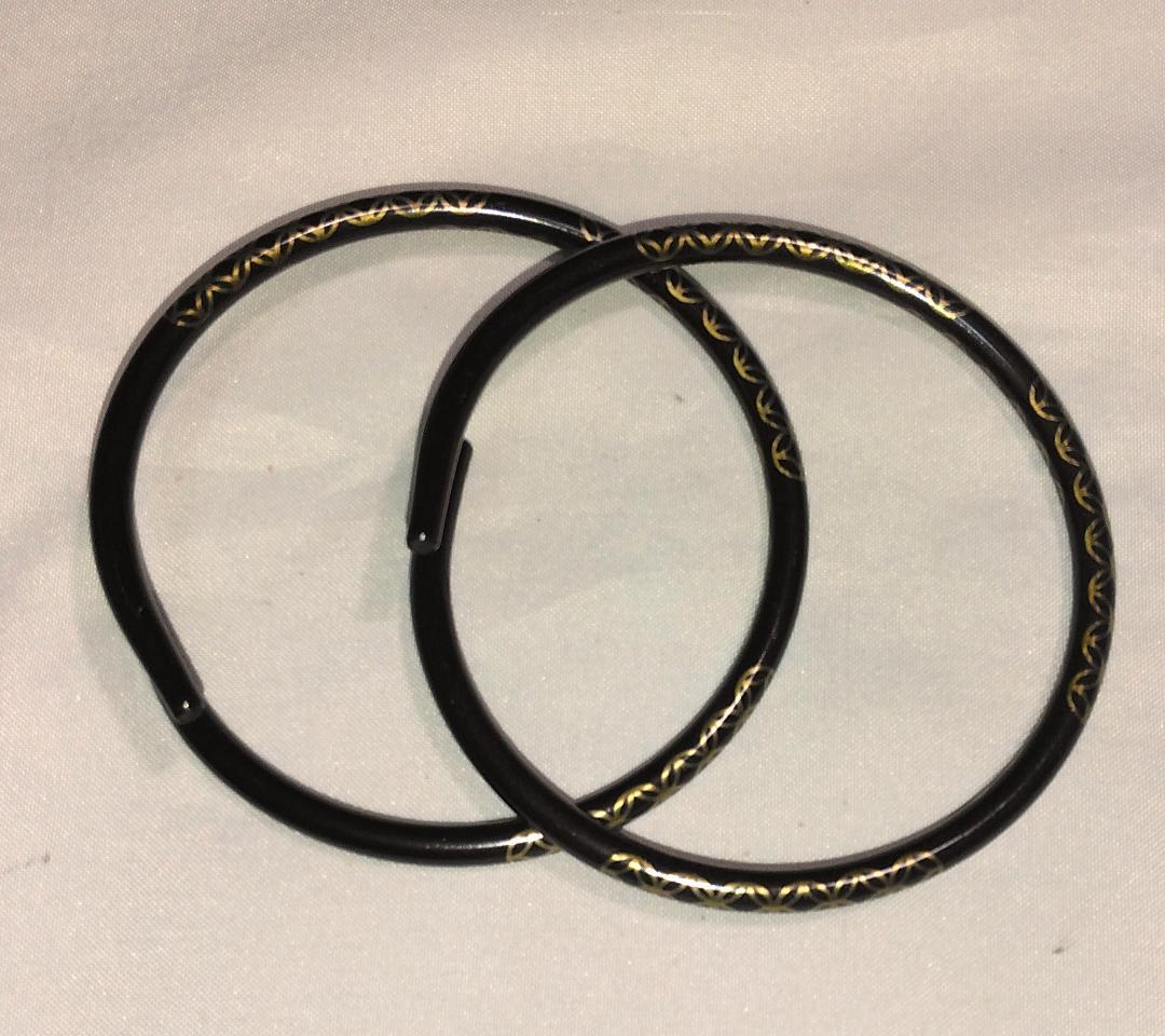 茶道具 金工師木村清五郎作 金七宝象嵌入釜釻 金七宝象嵌入