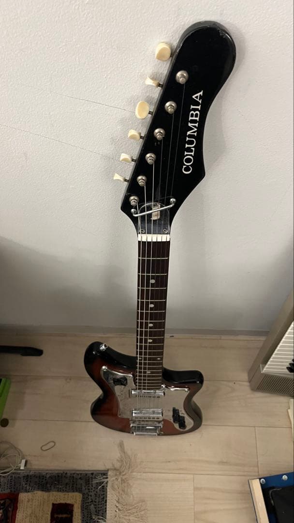 COLUMBIA エレキギター ブラウン/ブラック ビザール コロンビア