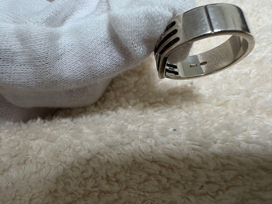【GUCCI】 インターロッキングGリング 925 18号
